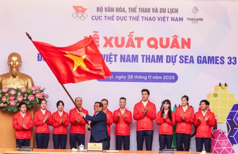 Đoàn Thể thao Việt Nam tại Lễ xuất quân dự SEA Games 33: Mục tiêu giành hơn 100 HCV!