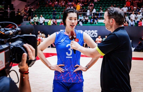 Tuyển bóng chuyền nữ Việt Nam chuẩn bị đón Thanh Thúy dự SEA Games