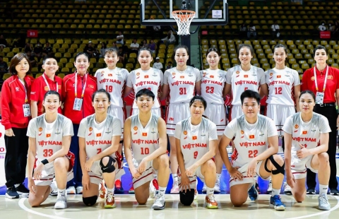 Bóng rổ Việt Nam thua cách biệt chủ nhà Thái Lan ở SEA Games 33