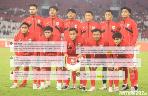 CĐV Indonesia đồng loạt phản ứng khi gặp U23 Việt Nam tại chung kết