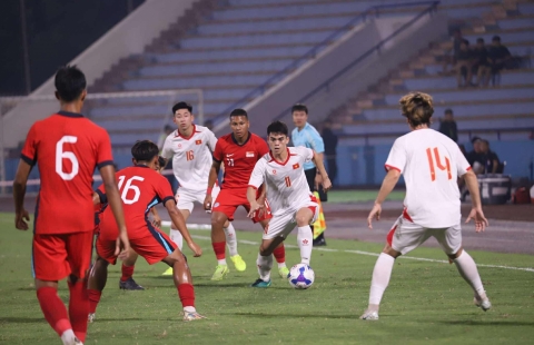 Trực tiếp U23 Việt Nam 0-0 U23 Singapore: Thế trận áp đảo