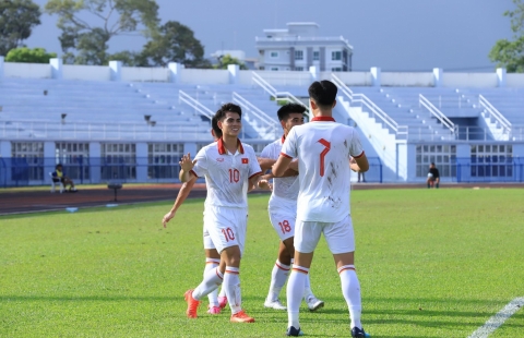 Trực tiếp U23 Việt Nam 1-0 U23 Lào: Khai thông bế tắc