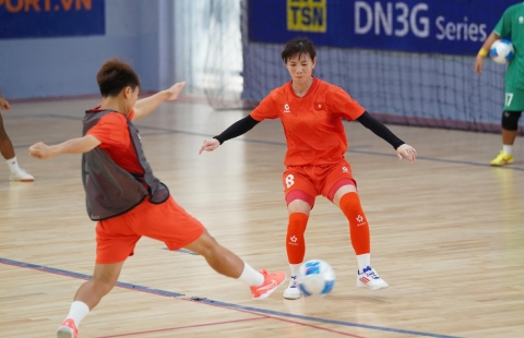 Tuyển futsal nữ Việt Nam có lực lượng mạnh nhất trước SEA Games