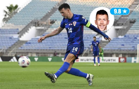 Ivan Perisic chói sáng trong trận thắng 7-0 của Croatia
