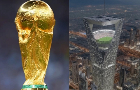 Ả Rập Xê Út trình làng ý tưởng sân World Cup 'trên trời'