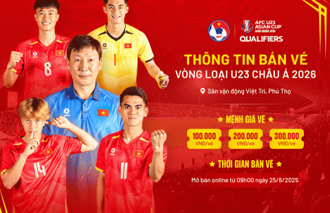 Vé xem U23 Việt Nam đá giải châu Á bao nhiêu tiền?