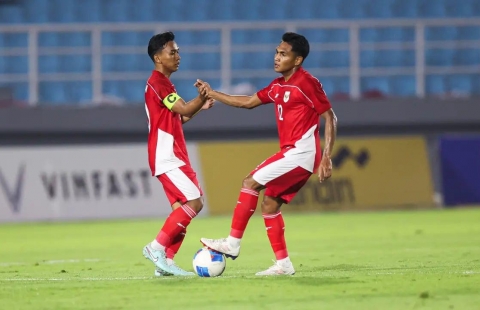 U23 Indonesia thắng trận đầu tiên tại VL U23 châu Á