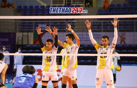 Không thể gây bất ngờ, Campuchia lỡ cơ hội tạo kì tích môn bóng chuyền nam SEA Games 31