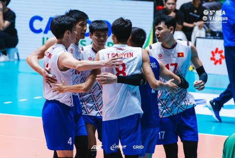 Bóng chuyền nam Việt Nam lên ngôi á quân chặng 2 SEA V.League 2025