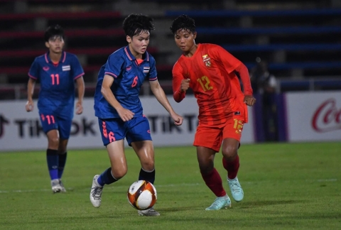 Trực tiếp nữ Myanmar 1-1 Thái Lan: Siêu phẩm được ghi