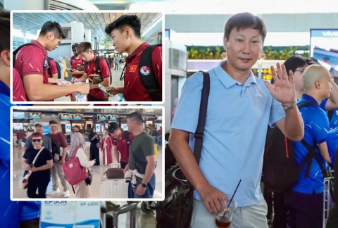 U23 Việt Nam lên đường về nước, gây sốt ở sân bay Indonesia