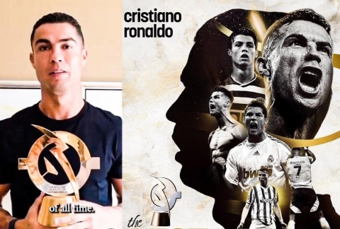 Ronaldo chính thức nhận giải xuất sắc nhất mọi thời đại