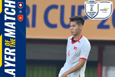 AFF vinh danh 1 cầu thủ U23 Việt Nam sau trận thắng Lào