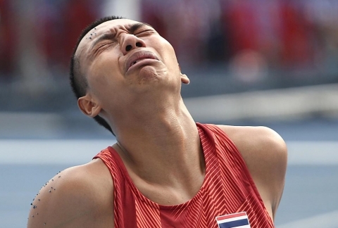 VĐV Thái Lan vừa tập vừa khóc trước SEA Games vì bị nợ lương