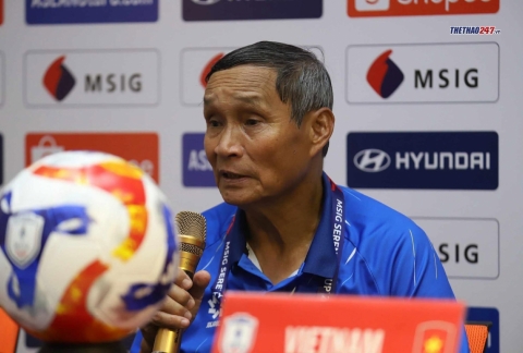 HLV Mai Đức Chung: 'Tôi hạnh phúc với chiến thắng này'