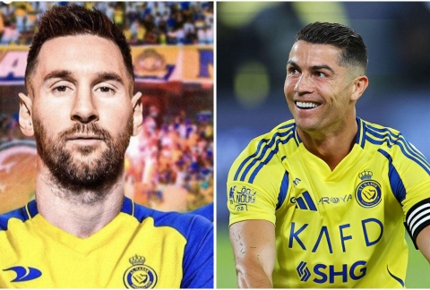 Ả Rập vào cuộc, biến Messi thành đồng đội Ronaldo