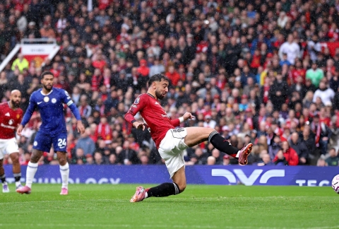 Trực tiếp MU 1-0 Chelsea: Bruno mở tỷ số