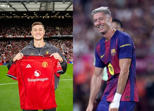 Barca nhắm Sesko để thay thế Lewandowski