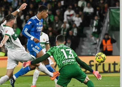 Bellingham cứu Real Madrid thoát thua sốc trước Elche