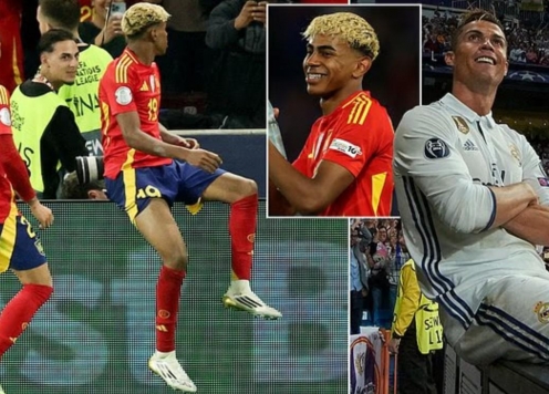 Lập cú đúp, Yamal lần thứ 2 'bắt chước' Ronaldo