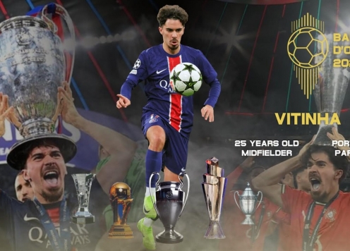 Vitinha: 'Giành được Quả bóng Vàng là điều rất tuyệt vời với tôi'