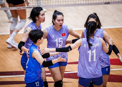 Tuyển bóng chuyền nữ Việt Nam đấu giao hữu với nhà vô địch quốc gia