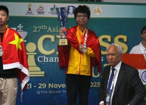 Cờ vua Việt Nam 'bội thu' HCV trong ngày mở màn giải vô địch trẻ Châu Á 2025