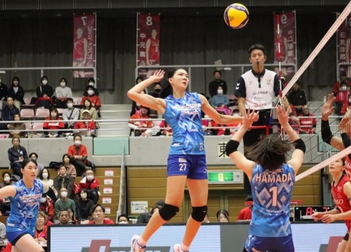 Trần Thị Bích Thủy chính thức ra mắt bóng chuyền nữ Nhật Bản