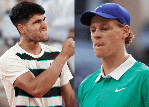 Trực tiếp tennis Carlos Alcaraz vs Jannik Sinner, 20h00 hôm nay 8/6
