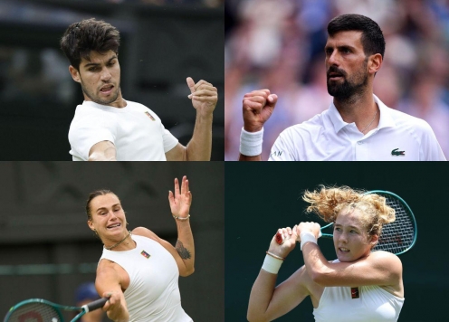 Xác định các tay vợt góp mặt ở tứ kết Wimbledon 2025