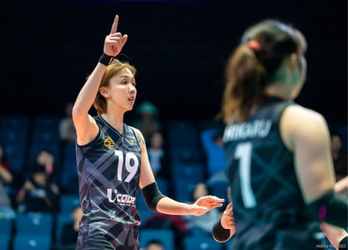 Lý Thị Luyến thắng trận thứ hai cùng đội bóng chuyền Mông Cổ