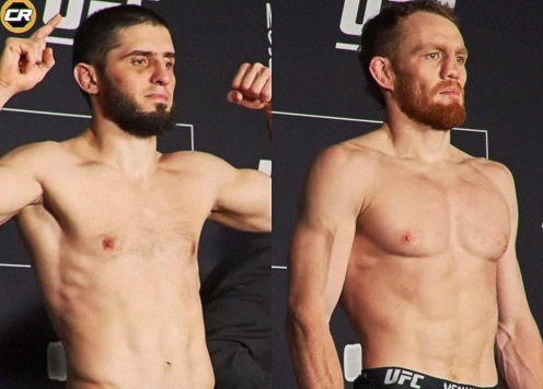 Jack Della Maddalena áp đảo thể hình Islam Makhachev trước thềm UFC 322