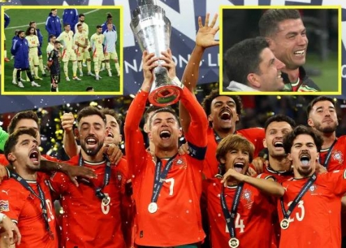 Ronaldo khóc nức nở khi Bồ Đào Nha vô địch Nations League