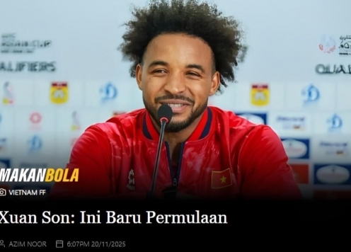 Xuân Son bất ngờ gây sốt trên mặt báo thể thao Malaysia