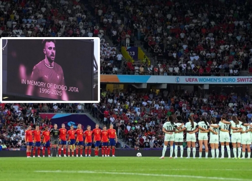 EURO lặng người: Mặc niệm Diogo Jota trước trận Bồ Đào Nha vs Tây Ban Nha