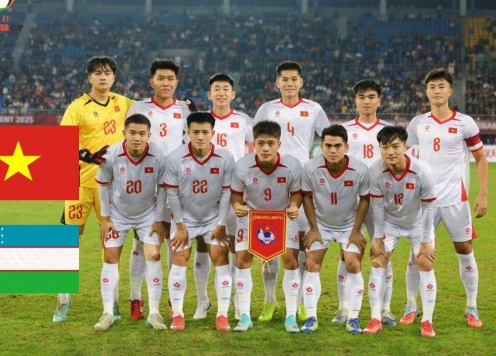Chưa đá phút nào, U22 Việt Nam đã nhỉnh hơn Uzbekistan ở 1 thống kê