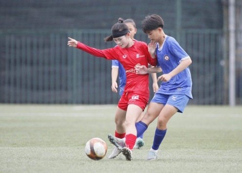 Phong Phú Hà Nam vươn lên dẫn đầu giải U16 nữ QG