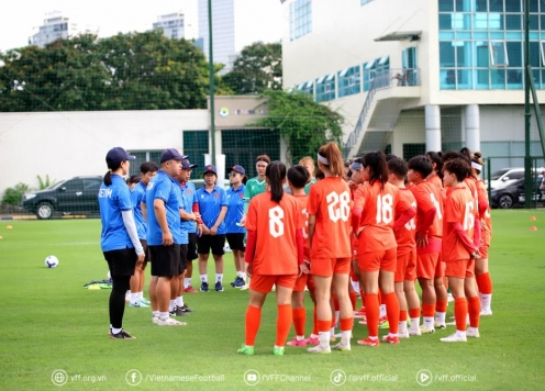 Buổi tập đầu tiên của U20 nữ Việt Nam ở Nhật Bản