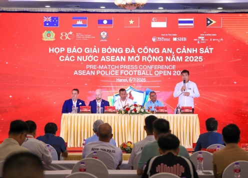30.000 USD cho đội vô địch Giải bóng đá Công an, Cảnh sát các nước ASEAN mở rộng năm 2025