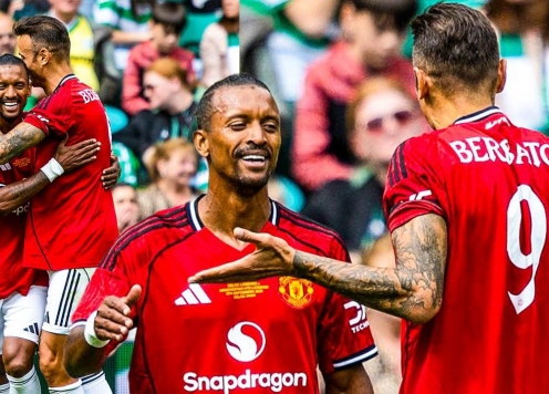 Berbatov lập công, Man United vẫn thua Celtic trong trận đấu của các huyền thoại