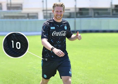 Không phải 10, De Bruyne chính thức có số áo lạ lẫm tại Napoli