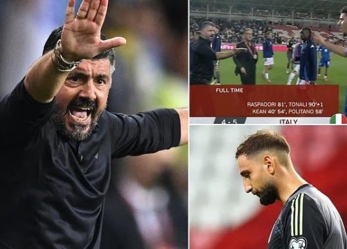 Gattuso chửi thề với cầu thủ Israel sau trận cầu điên rồ của tuyển Ý