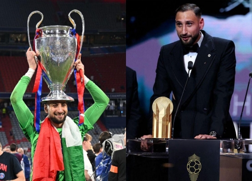 Donnarumma nhắc đến PSG khi được vinh danh thủ môn xuất sắc nhất