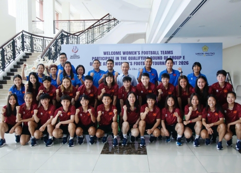 ĐT nữ Việt Nam nhận quà tinh thần lớn trước giải châu Á