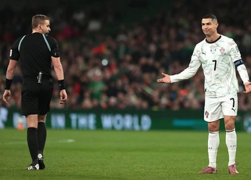 Truyền thông thế giới phản ứng dữ dội về tấm thẻ đỏ của Ronaldo