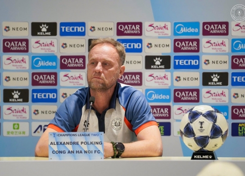 HLV Polking: 'CAHN đặt mục tiêu 3 điểm trước Bắc Kinh Quốc An'