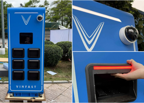 VinFast triển khai trạm đổi pin xe máy điện, thao tác nhanh gọn không kém đổ xăng