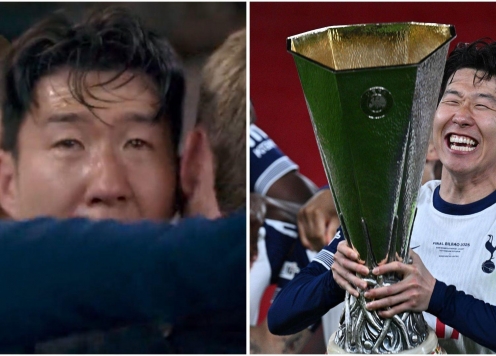 Son Heung-min khóc nức nở trong ngày vô địch Europa League