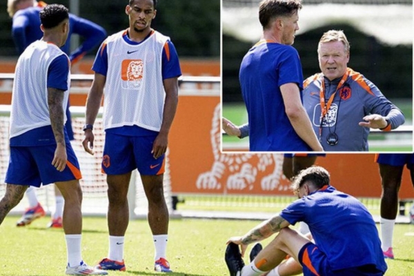 Cựu sao Manchester United và Jurrien Timber hục hặc tại tuyển Hà Lan