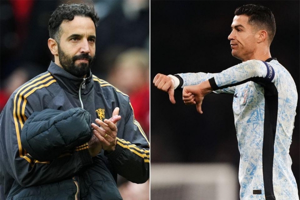 Amorim đáp trả cực gắt Ronaldo vì buông lời chỉ trích MU